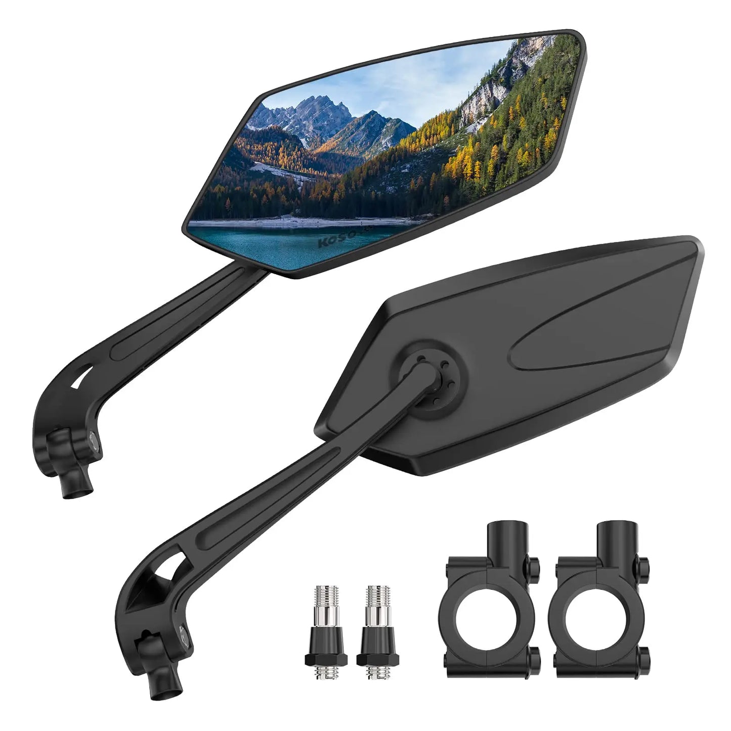 DOMEN Bicycle Rearview Bike 360° Rotate Adjustable Wide Angle Mirror Road Bike Handlebar Rear View Mirrors Bike Accessories