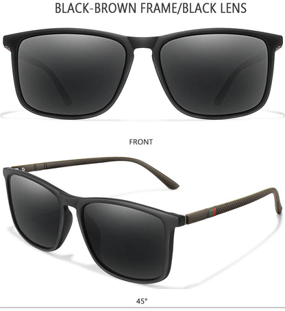 Men Women Fashion Cycling Sun Glasses  Travel Driving Fishing Male Eyewear UV400 Luxury Square Vintage Polarized Sunglasses