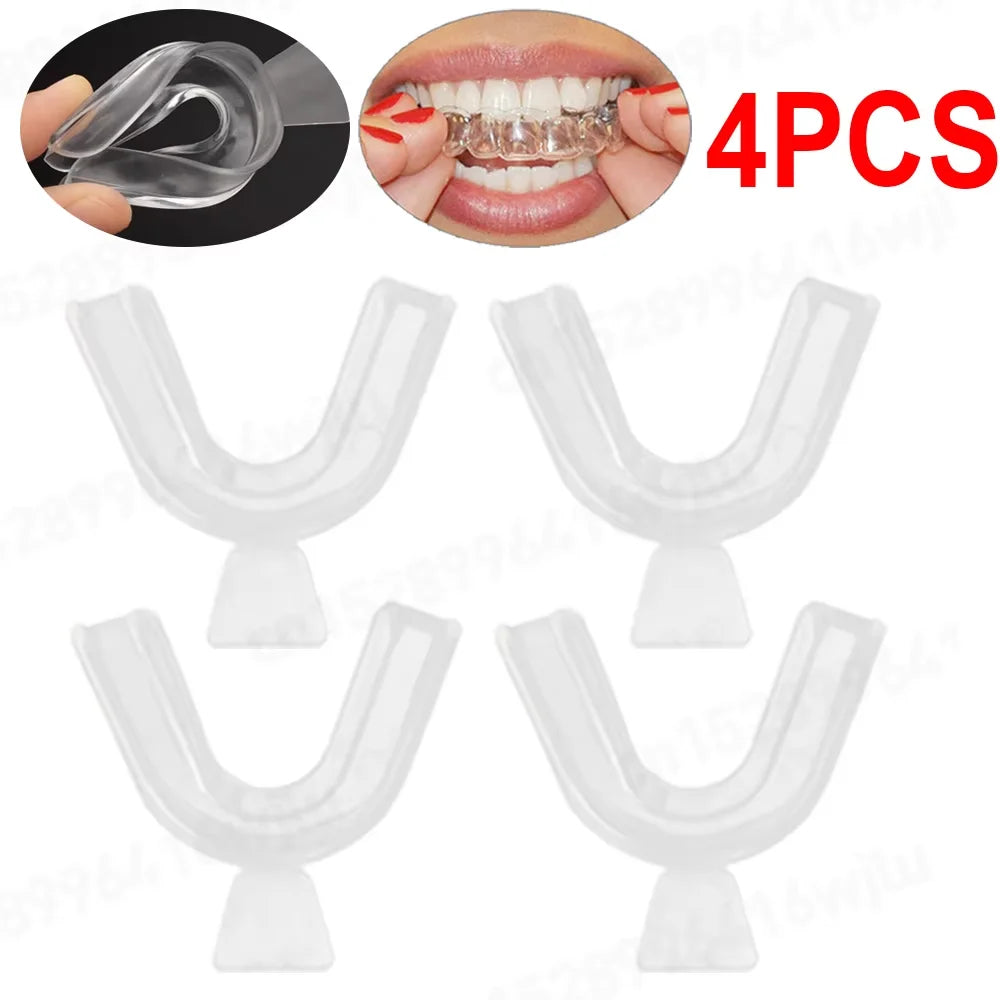 1/4pcs Transparent EVA Mouthguard - Breathable Sports Dental Protector for MMA, Boxing, Kickboxing, Taekwondo Training