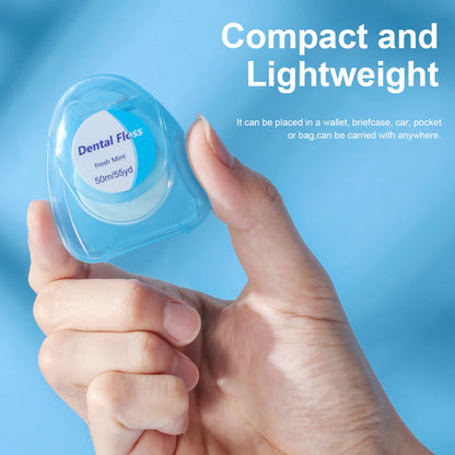 6pcs/3pcs/1pc mint flavored dental floss, compact, convenient, and fast for cleaning between teeth gaps