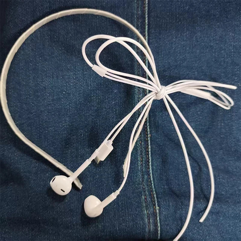  Korean Fashion Headphone Wire Bow Hair Clips - Harajuku Cute Upcycled Aesthetic Hair Pins for Girls - Trendy Hair Accessories