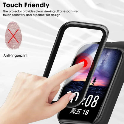 Curved Film for Xiaomi Mi Band8 Active Screen Protector Anti-scratch Full Cover Protective Film for Mi Band 9 Active Not Glass