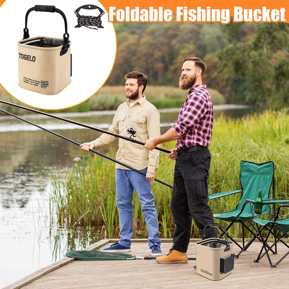 Foldable Water Bucket for Fishing Stuff Live Fish Box Fishnet Integrated Fish Bucket Fishing Supplies Accessories Tackle Article