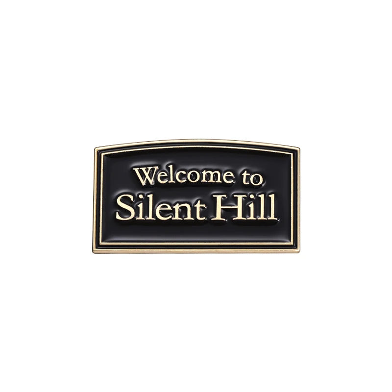 Welcome to Silent Hill Brooch Enamel Pins Horror Film Game Badge Metal Brooch Lapel Badge Punk Jewellery Backpack Accessory Gift