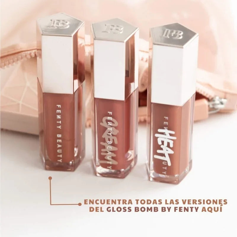 Fashion Fenty Beauty Lip Glaze Moisten Shine Glitter Lip Plumper Makeup For Beginner Liquid Lipstick Female Makeup Cosmetics