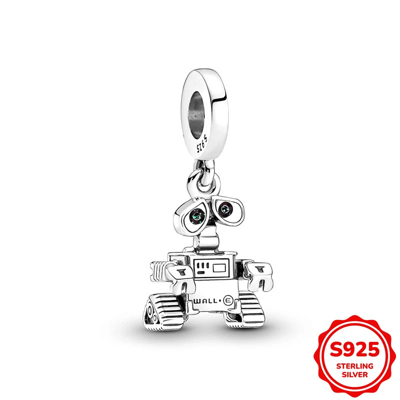 Hot Sale Charms Silver 925 Disney Pendant Beads Fits 3mm Bracelet Bangle Necklace For Women Luxury DIY Jewelry Making Fine Gifts