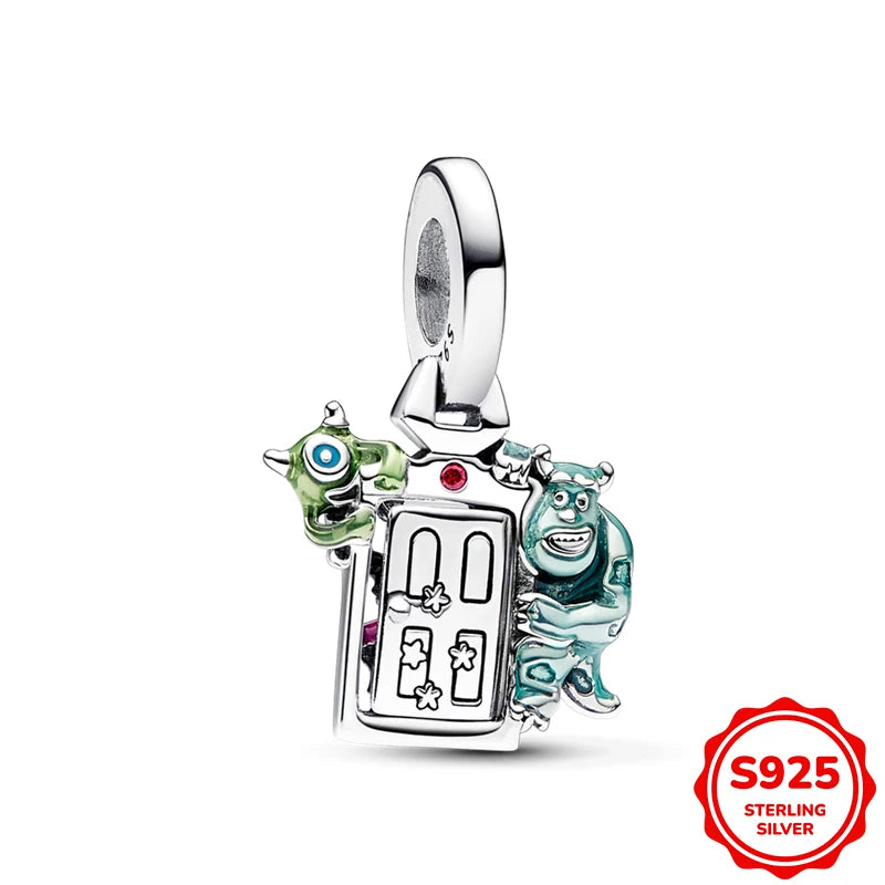 Hot Sale Charms Silver 925 Disney Pendant Beads Fits 3mm Bracelet Bangle Necklace For Women Luxury DIY Jewelry Making Fine Gifts