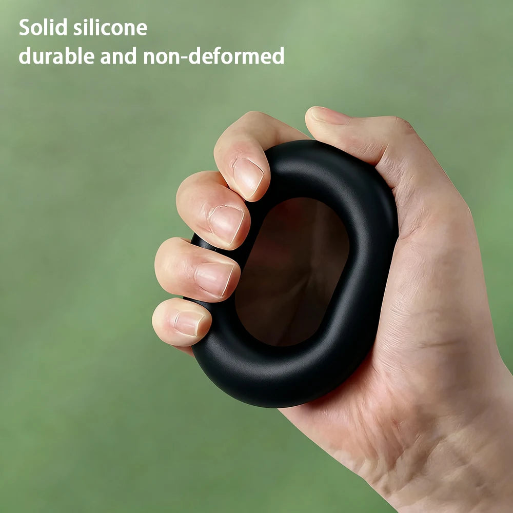 Silicone Hand Trainer Finger Gripper Ring Hand Power Gripper Ring Stress Relief Gym Home Workout Exercise Fitness Equipment