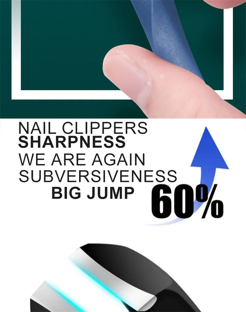 Large Size Stainless Steel Nail Clipper - Professional Toenails Trimmer Thick Hard & Durable Nail File for Household Use