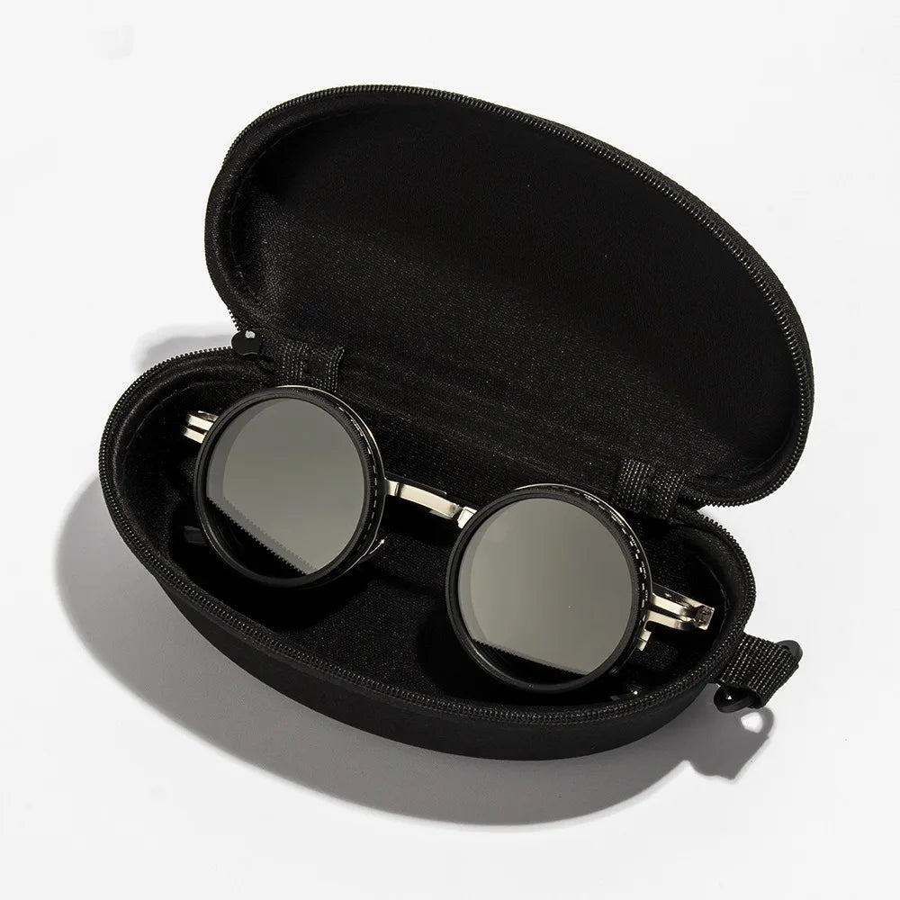 New ND2-400 Adjustable Dimming Glasses 9 Level ND Filter Fishing Sunglasses UV400 With Glasse Case Sunglasses Outdoor