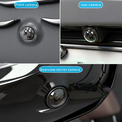 2/4pcs Car Camera Lens Protective Cover 360 Panoramic Reversing Camera Lens Guards HD Scratch Resistant Modification Accessory