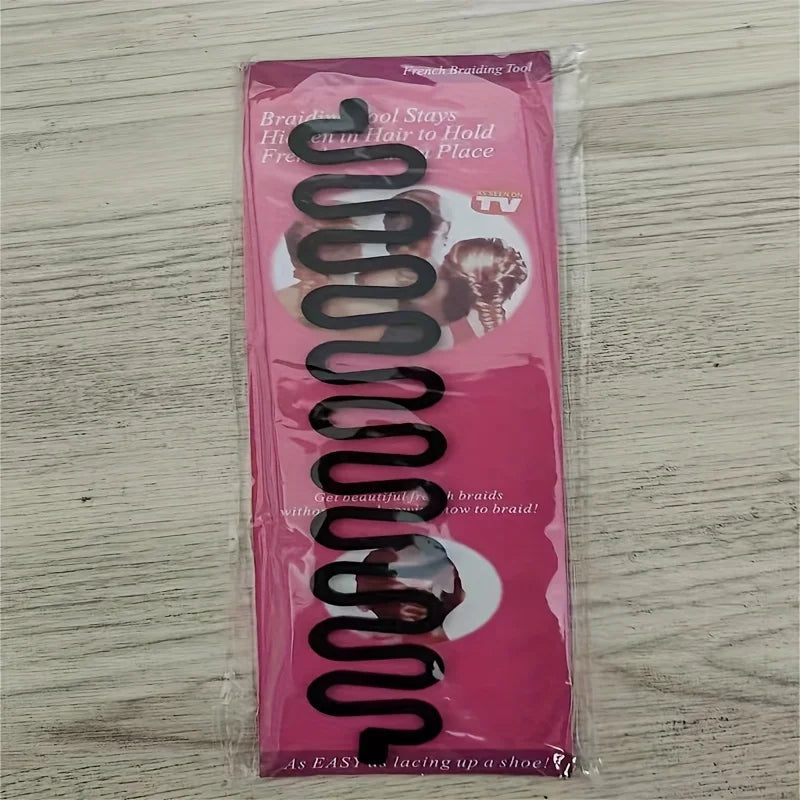 1-piece multi-purpose hairstyle design tool, fishbone hairstyle tool, magical braid design tool, hairstyling and beauty tool.