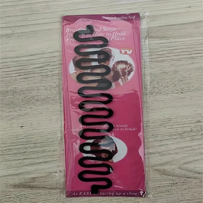 1-piece multi-purpose hairstyle design tool, fishbone hairstyle tool, magical braid design tool, hairstyling and beauty tool.