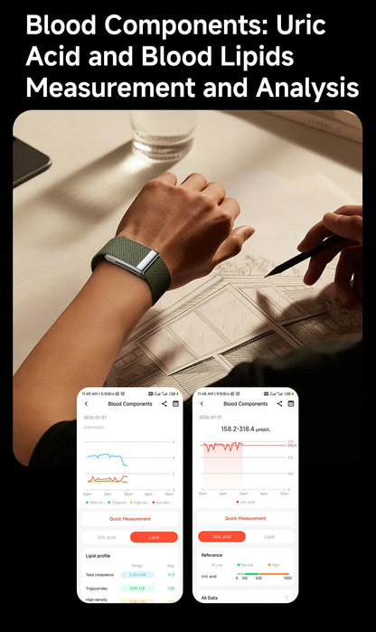 VWAR Loop Life Fitness Tracker ECG+PPG SpO2 Sport Smart Bracelet Heart Rate Blood Pressure Monitor Pedometer Smartwatch Band