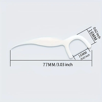 50pcs Dental Floss, Deep Cleaning Dental Floss For Proper Oral Care, Portable Disposable Dental Floss Picks For Travel Daily Lif