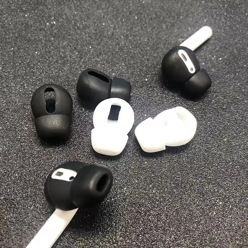 2pcs/Pair Ear Pads For Airpods 1/2 Wireless Bluetooth Iphone Earphones Silicone Covers Caps Earphone Case Earpads Eartips