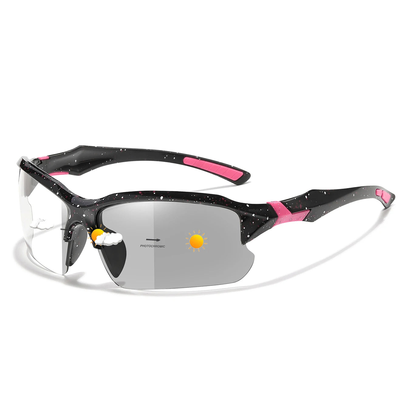 Photochromic Cycling Sunglasses Men Outdoor Sports Tactical Camouflage Goggles Vintage Driving Riding Fishing Windproof