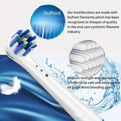 4/12/16 Pcs Replacement Toothbrush Heads Compatible with Oral-B Braun Professional Electric Toothbrush Heads Brush Heads