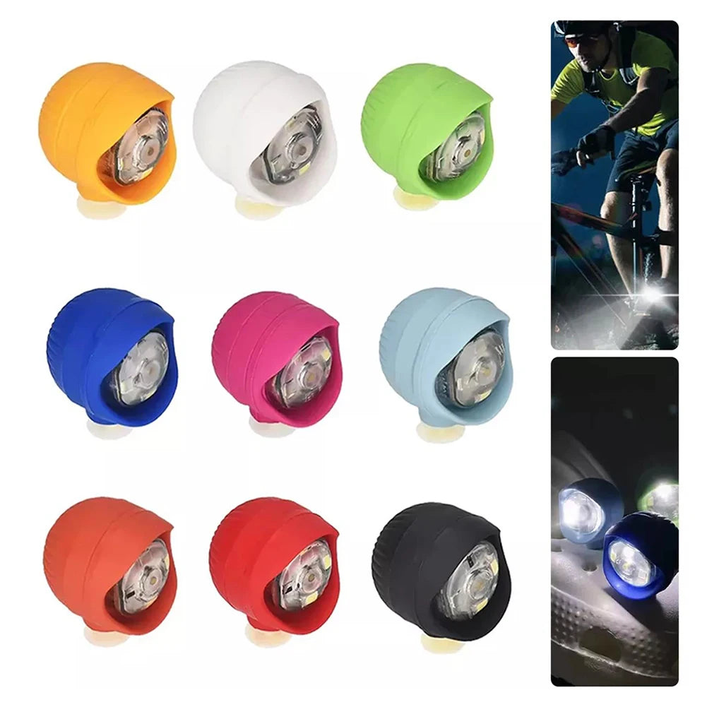 2pcs Hollowed-Out Shoes Lights Glowing Slipper Decoration Charm Headlights For Crocs Cloggs Shoe Headlight Waterprof Hiking