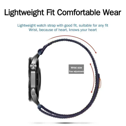 20mm 22mm Nylon Watch Strap For Huawei Watch GT 4 GT4 46mm Band Bracelet For Huawei Watch 4Pro GT3 GT2 GT 3 2 Pro 46mm Watchband