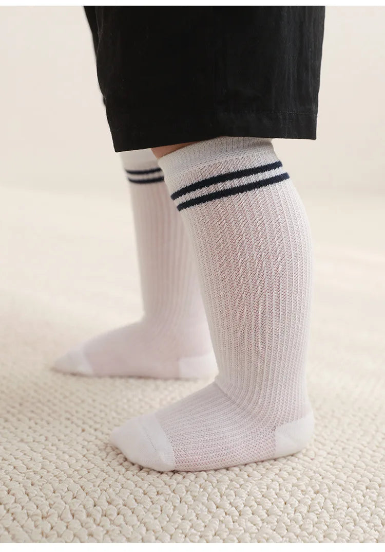 Long Tube Baby Socks Summer Breathable Children'S Socks Soft Cotton Stockings For Baby Socks For Babies
