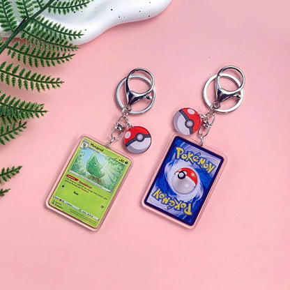 1/43Pcs Pokémon Pikachu Bulbasaur Gold Saint Acrylic Keychain Backpack Pendant Bag Charms Accessories Decoration Holiday Gifts