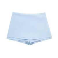 blue skirt