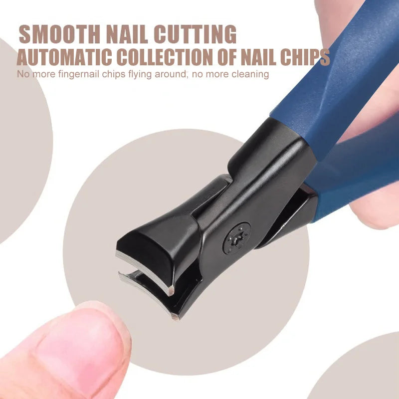 Large Size Stainless Steel Nail Clipper - Professional Toenails Trimmer Thick Hard & Durable Nail File for Household Use