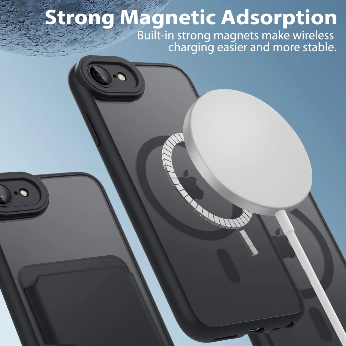 Luxury Magnetic Matte Translucent Armor Shockproof Case For iPhone 7/8/SE 2/SE 3 For Magsafe Wireless Charge Cover