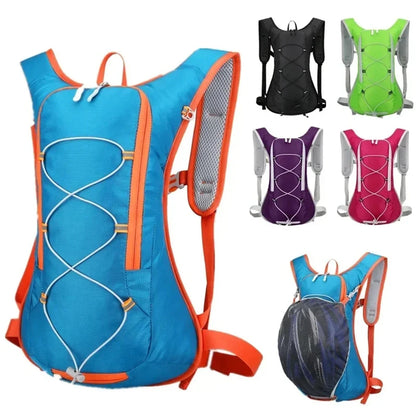 New 12L Outdoor Sport Bike Cycling Running Hiking Hydration Water Bag Storage Helmet Pack Waterproof UltraLight Bladder Backpack