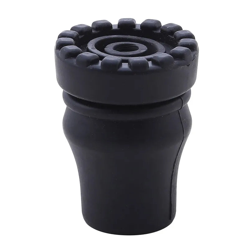16-22mm Antiskid Walking Stick Crutch Cane Bottom Pads Cover Protector Climbing Hiking Trekking Pole Tip