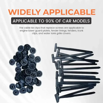 Cable tie buckle fixed through the core nail cable tie buckle mudguard fender inner lining trunk buckle