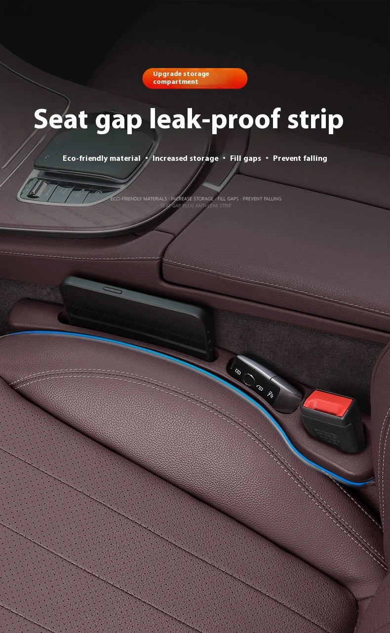 2pcs Creative and Practical Automotive Interior Products: Car Seat Gap Plug, Anti-leak Strip, Multi-functional Storage Box