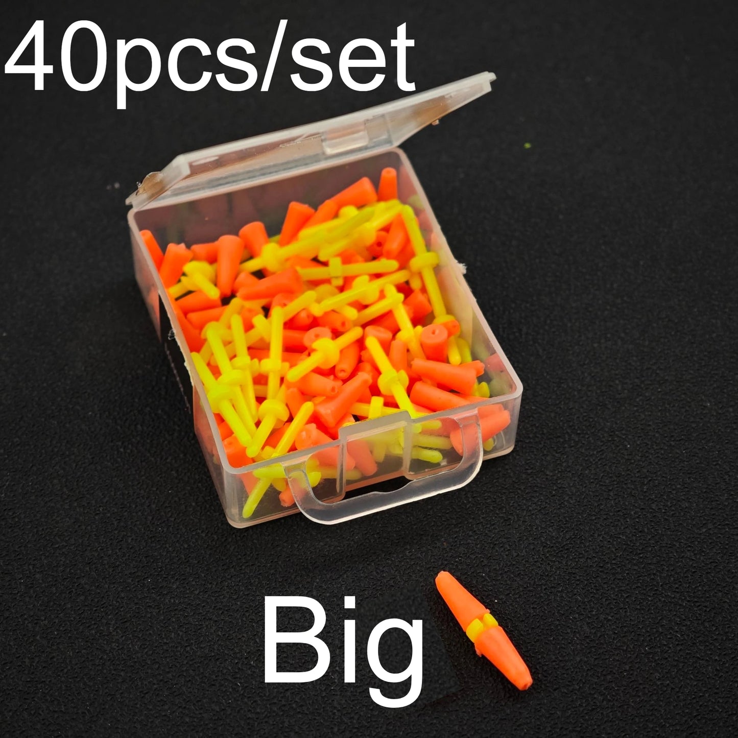 Ackibbik 40pcs/box  Fishing Float Stoppers Rod Bobber Float Stoppers Fishing Tackle Fishing Float Stoppers Tool Accessories