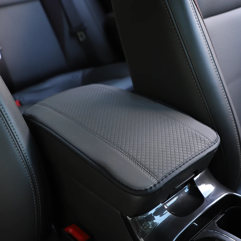 1 PU Comfortable Embossed Waterproof Anti-fouling Car Armrest Cushion Central Control Cushion Automotive Supplies