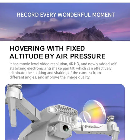 New E88 Pro RC Drone 4K 1080P Wide Angle Dual HD Camera Foldable Quadcopter WiFi FPV Altitude Hold