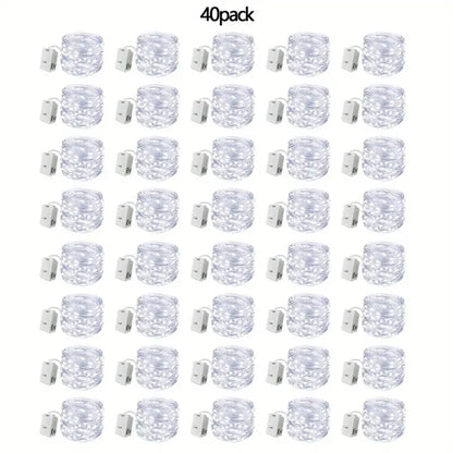 4PC/10PC/40PC LED2M20LED Fairy Battery Powered String Light,excluding battery,Used for Wedding,Party,Bedroom,Bouquet Decoration