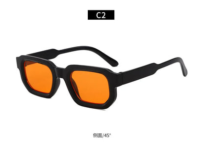 New Retro Rectangular Frame Sunglasses - Fashionable Retro Sunglasses With Uv400 Protection3007