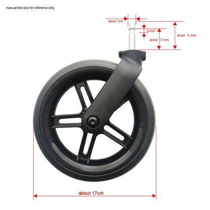 ONLY Melio 17CM Front Or Rear Wheel For Cybex Melio 2/3/Carbon/Pro Series Buggy Accessories Other Stroller Are NOT Compatible!!!