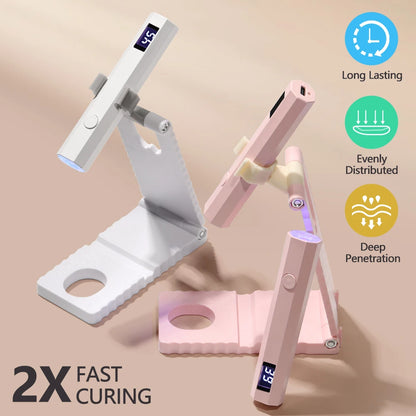 YIKOOLIN Convenient Handheld Nail Dryer Lamp UV/LED Nail Curing All Gel Polish Nail Art Tool Nail Art Convenient Nail Lamp