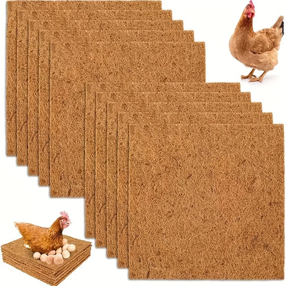 10Pcs/1Pc Nesting Liner Nest Box Chicken Mat, Nest Mat Box Liner, Chicken Coop Chicken Mat, Chick Mat Bird Nest Mat Rabbit Mat