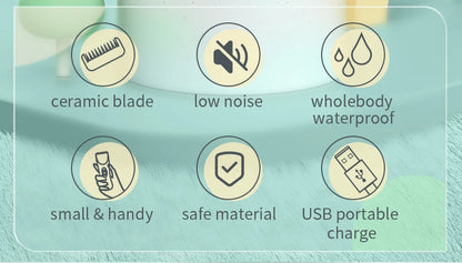 Vacuum Hair Clippers for Kids & Men Rechargeable Cordless Hair Cutting Machine with Safe Ceramic Blade Waterproof Hair Trimmers