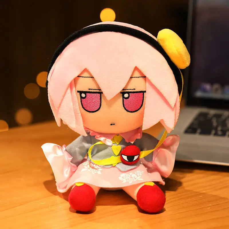 20cm Touhou Project Hakurei Reimu Kirisame Cirno Fumo Flandre Scarlet Anime Peripheral Plush Toys Touhou Kid Birthday Gifts