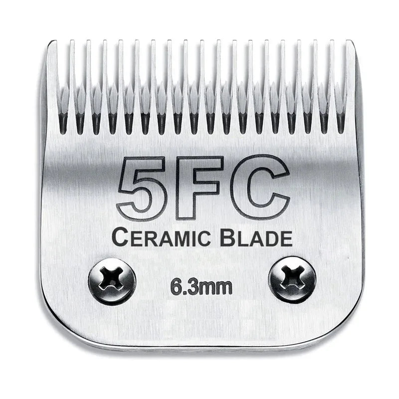 Detachable Pet Dog Cat Grooming Clipper Ceramic Blade Compatible with Most Andis，Oster A5，Wahl KM10 Series Animals Clippers