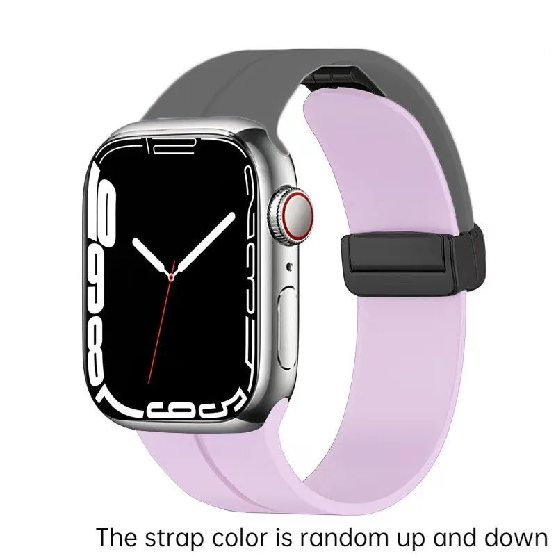 Magnetic Strap For Apple watch ultra band 49mm 45 mm Silicone Bracelet iWatch Series 7 8 se 6 5 3 44mm 45mm 40mm 41mm 42mm 38mm
