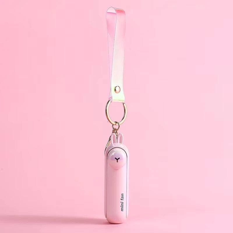 Cute Mini Fan Portable Hand Fold Bedside Office USB Charge Battery Table Desk Cooling USB Cooling Folding Handheld Fan