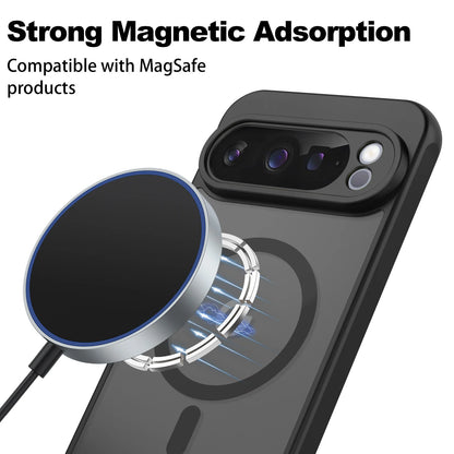 Matte Translucent Magnetic Case For Google Pixel 10 9 10pro 9pro 10pro XL 9A For Magsafe Wireless Charge Shockproof Cover