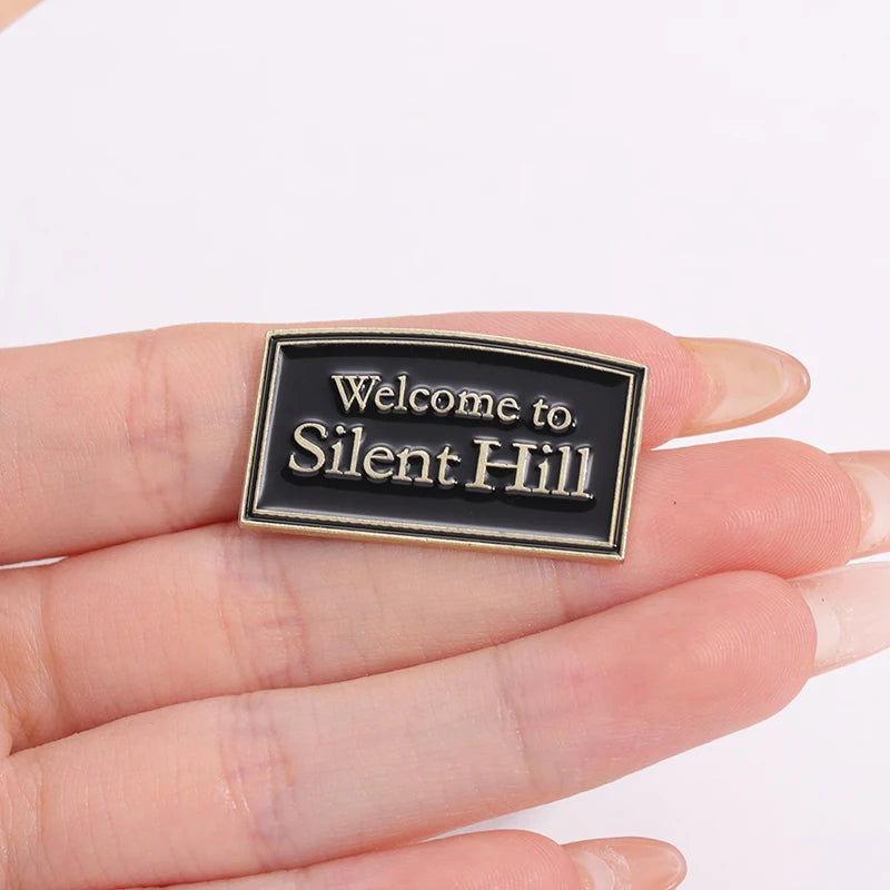 Welcome to Silent Hill Brooch Enamel Pins Horror Film Game Badge Metal Brooch Lapel Badge Punk Jewellery Backpack Accessory Gift