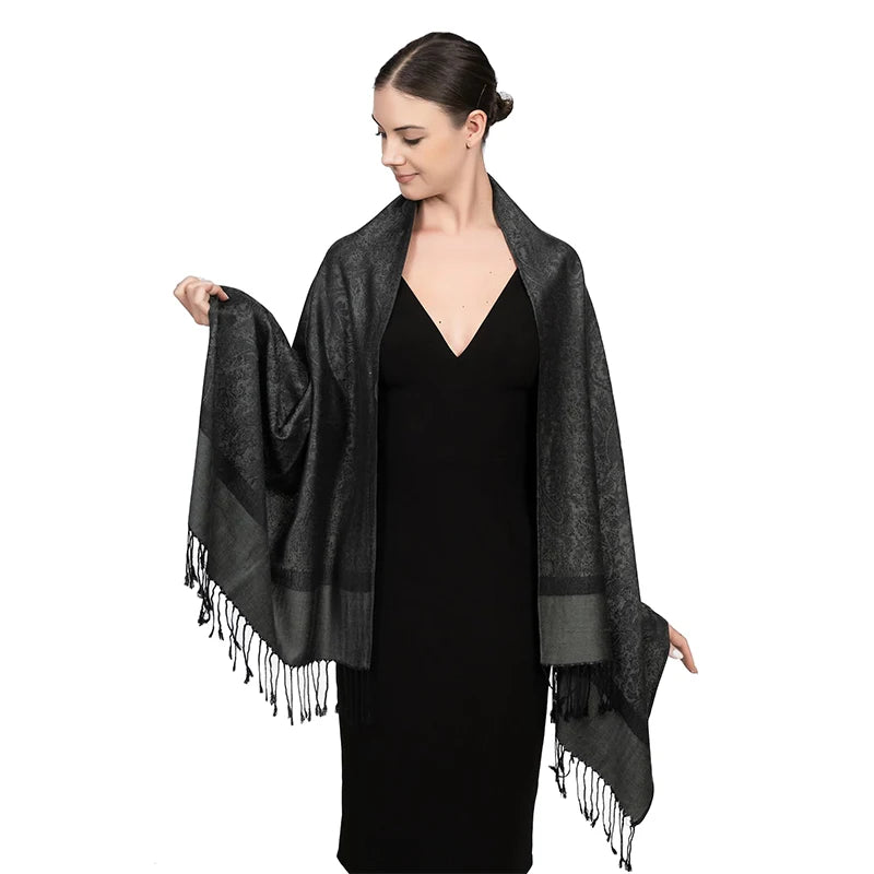 New fashionable all-match imitation cashmere Pashmina paisley tassel scarf long scarf shawl for all seasons