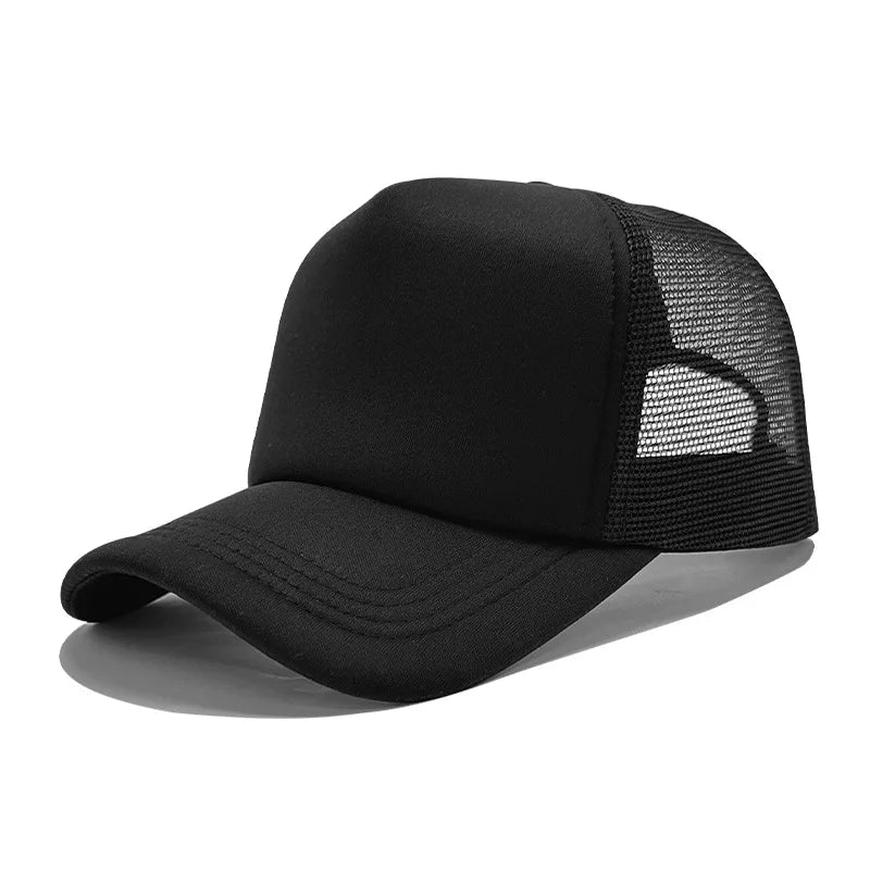 Customized Printed Logo Unisex Cap Casual Plain  Baseball Cap Adjustable Snapback Hats Hip Hop Trucker Cap